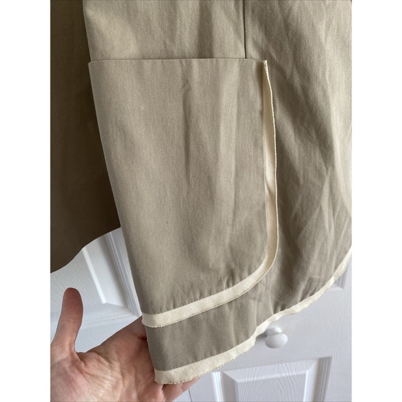 Gianfranco Ferre Women's EU 56 2XL Tan Blazer Jacket Italy Corpcore Quiet Luxury - Picture 4 of 11